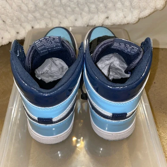 Blue chill air Jordan retro high 1 womens size 7 youth 5.5 - Picture 4 of 4